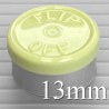 13mm Flip Off Vial Seals, Faded Light Green, Bag 1000
