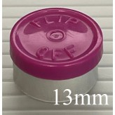 13mm Flip Off Vial Seals, Burgundy Violet, Case of 1000