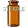 10mL Amber Sterile Open Vials, Depyrogenated, Ream of 145 pieces