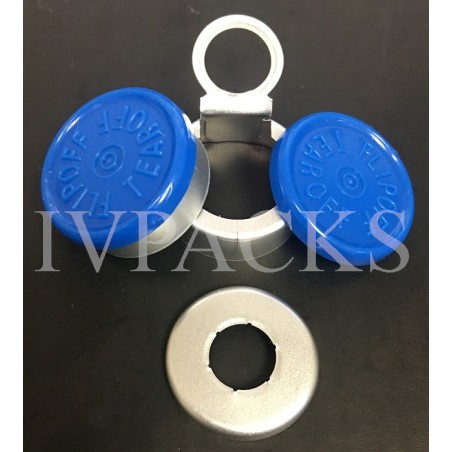 20mm Flip Off-Tear Off Vial Seals, Royal Blue, Bag 1000 West Pharma 20mm Flip Off-Tear Off Vial Seals, Royal Blue, Bag 1000 West Pharma