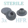 13mm Round Bottom Stopper, HFR, Sterile Triple Bagged, Bag of 1,000