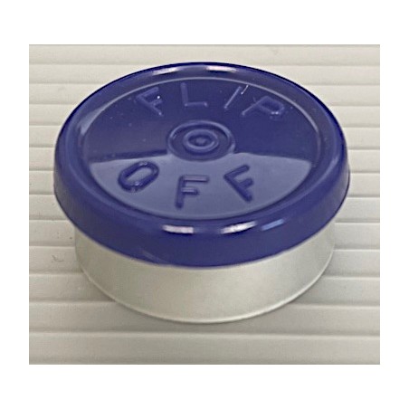 20mm Flip Off Vial Seals, Dark Navy Blue, Bag of 1000