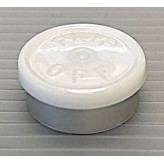 20mm Flip Off Vial Seals, White, Pack of 100