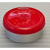 20mm Flip Off Vial Seals, Red, Pack of 100