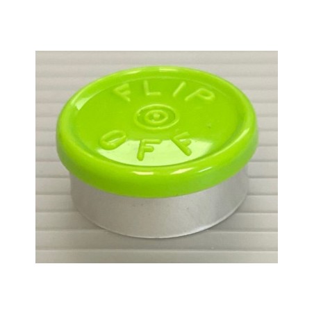 20mm Flip Off Vial Seals, Willow Green, Pack of 100