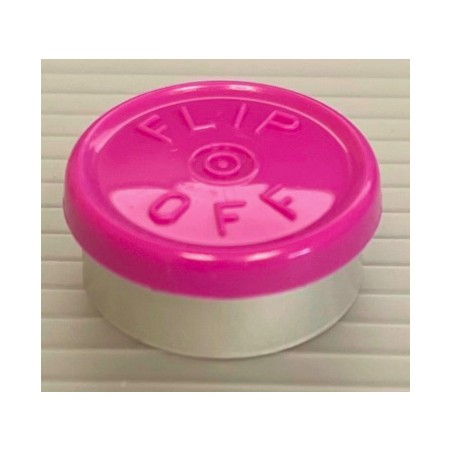 20mm Flip Off Vial Seals, Magenta, Pack of 100