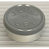 20mm Flip Off Vial Seals, Dark Gray, Bag of 1000