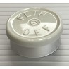 20mm Flip Off Vial Seals, Light Misty Gray, Case of 1000 20mm Flip Off Vial Seals, Light Misty Gray, Case of 1000