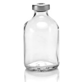 30mL Clear Sterile Vials, Silver Seals, Pk of 25