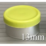 13mm Matte Flip Off Vial Seals, Faded Light Green, Pack of 100