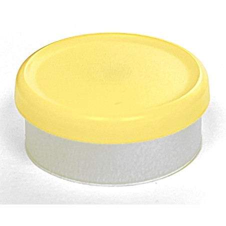 West Matte 20mm Flip Cap Vial Seal, Yellow, Pack of 100