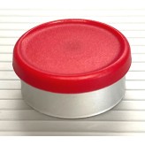 West Matte 20mm Flip Cap Vial Seal, Red, Pk of 100