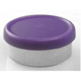 West Matte 20mm Flip Cap Vial Seal, Purple, Bag of 1000