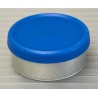 West Matte 20mm Flip Cap Vial Seal, Royal Blue, Bag of 1000