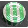 20mm Full Tear Off Vial Seals, Green Stripe, Pk 100