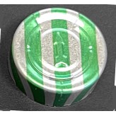 20mm Full Tear Off Vial Seals, Green Stripe, Bag 1000