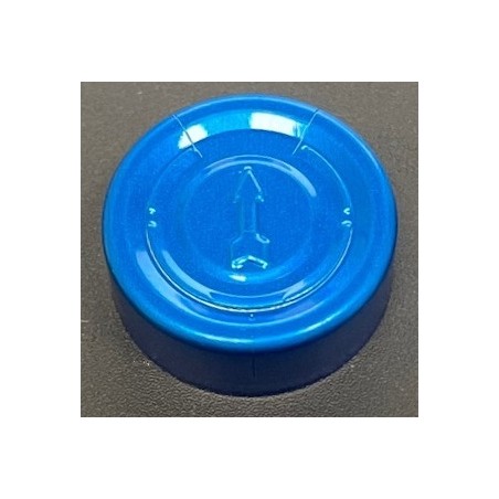 20mm Full Tear Off Vial Seals, Sapphire Blue, bag of 1000
