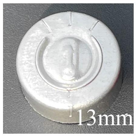 13mm Full Tear Off Vial Seals, Natural, Pack of 100