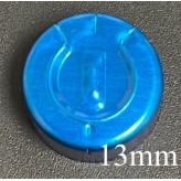 13mm complete tear off aluminum vial seals, sapphire blue color, pack of 100 pieces
