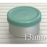 13mm Matte Flip Off Vial Seals, Slate Blue Green, Bag 1000