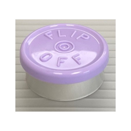 20mm Flip Off Vial Seals, Lavender, Pack of 100