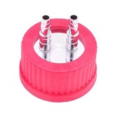 GL45 Cap with Stainless Steel Connection Hose Barbs, Pk 1