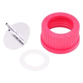 GL45 Cap with Stainless Steel Connection Hose Barbs, Pk 1