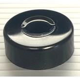 20mm Center Tear Vial Seals, Smooth Center, Black, Bag of 1000
