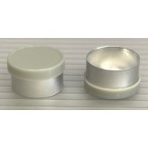 13mm Long Skirt Flip Cap Seal, Standard Gray Cap, Bag of 1,000