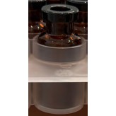 ISO 2R Amber Open Sterile Vials, Protection Sleeve Tray, Manual Fill, 100pc