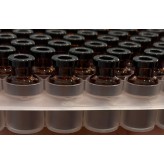 ISO 2R Amber Open Sterile Vials, Nested Tray in Tub, 100pc