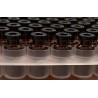 ISO 2R Amber Open Sterile Vials, Nested Tray in Tub, 100pc