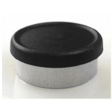 20mm Black Matte Flip Cap Vial Seals, Generic, Bag of 1,000 pieces