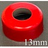 13mm Open Hole Aluminum Vial Seal Rings, Bag 1000, Red