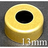 13mm Open Hole Aluminum Vial Seal Rings, Bag 1000, Gold