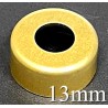 13mm Open Hole Aluminum Vial Seal Rings, Bag 1000, Gold