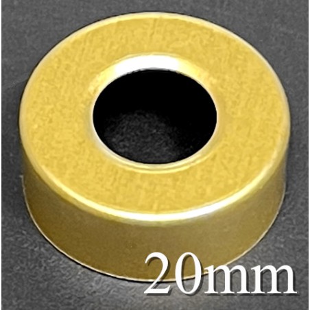 20mm Hole Punched Vial Seals, Gold, Bag 1000