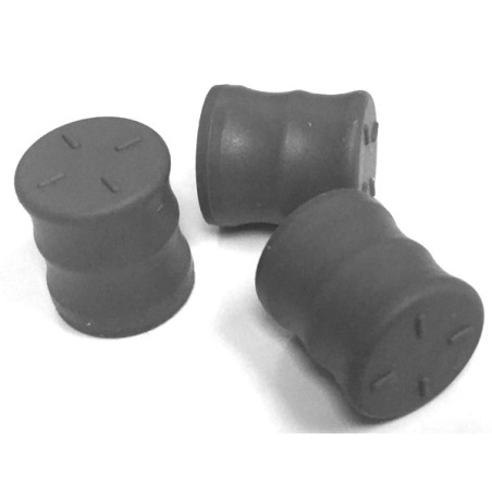 10mm Dental Cartridge Plungers, for 3.0mL Cartridges, Dark Gray, Pk 100