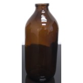 500mL Amber Serum Bottle Vials, 32mm Crimp, case of 25