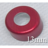 13mm Open Hole Aluminum Vial Seal Rings, Bag 1000, Red