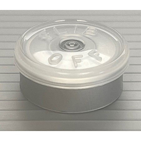 20mm Flip Off Vial Seals, Clear, Pack of 100