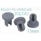 Ready to Sterilize IGLOO 13mm Lyophilization Vial Stoppers, Bag of 5,000