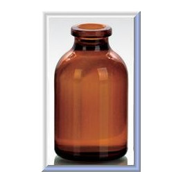 30mL Amber Serum Bottle Vials, 37x65mm, Ream of 90