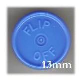 13mm Flip Off Vial Seals, Light Blue, Bag of 1000