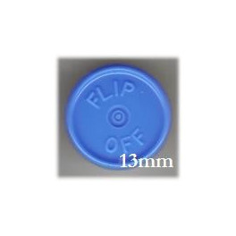 13mm Flip Off Vial Seals, Light Blue, Bag of 1000