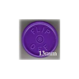 13mm Flip Off Vial Seals, Purple, Pack of 100