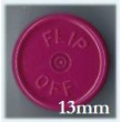 13mm Flip Off Vial Seals, Burgundy Violet, Case of 1000