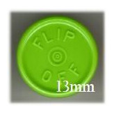 13mm Flip Off Vial Seals, Willow Green, Pack 100