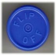 20mm Flip Off Vial Seals, Royal Blue, Bag of 1000. Manufactured by West Pharma (USA)