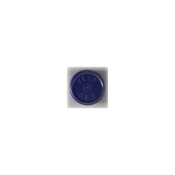 Dark Navy Blue 20mm Flip Off vial seals by West